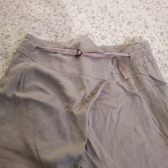 oxmo Pants - Oxmo 100% Linen pants in Light Gray with an original triangular front Xl